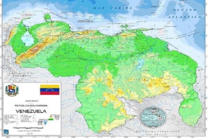 Presentan Mapa Oficial De Venezuela Con El Esequibo Y Sin Zona De   Nuevomapadevenezuela 