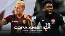 Venezuela vs Canadá. Enfrentamiento de la Copa America 2024. Soteldo y Alphonso Davies