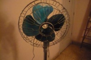 electrocutado con un ventilador