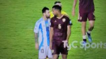 Messi pelea con jugadores venezolanos