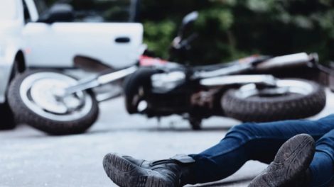 accidente en moto