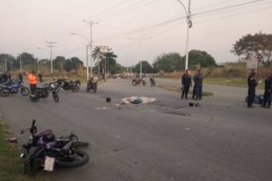 colisión motos