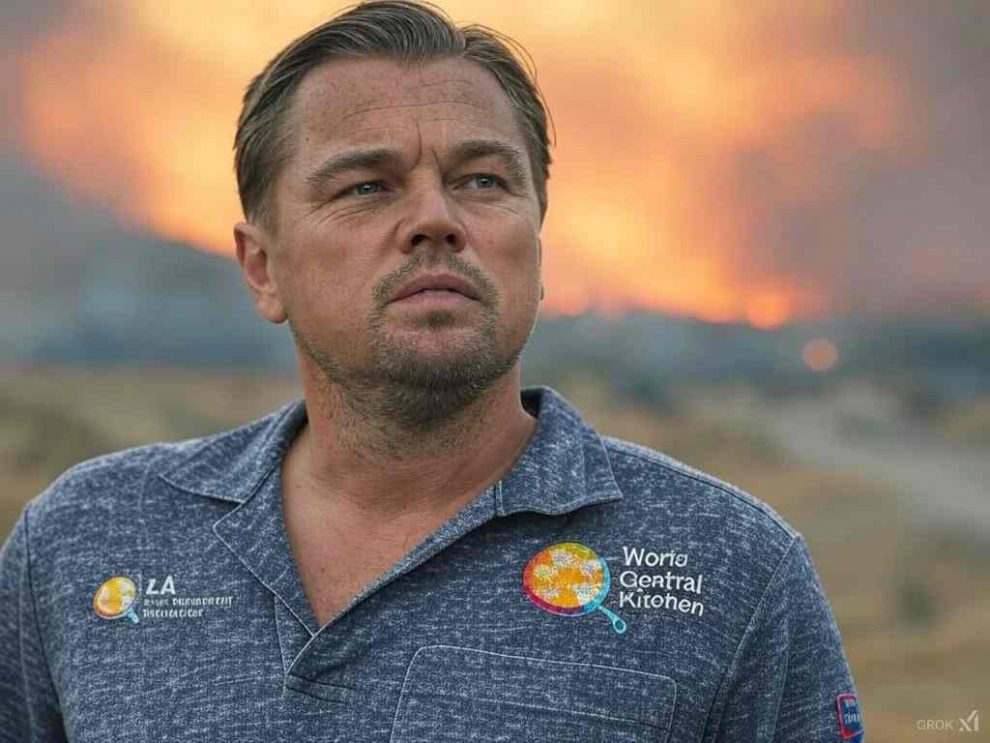 Leonardo Di Caprio. Incendios de Los Angeles. AI