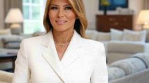 melania trump en su residencia