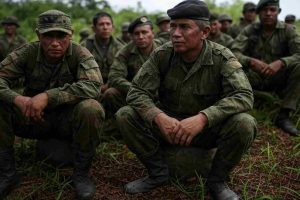 imagen de guerrilleros colombianos generada por AI