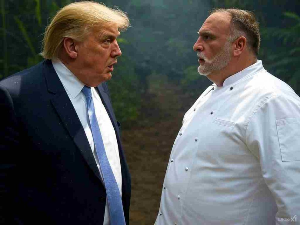 jose andres discutiendo con trump