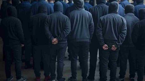 Imagen de AI de criminales arrestados