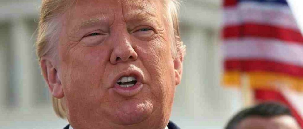 Illustration of Donald Trump's inauguration