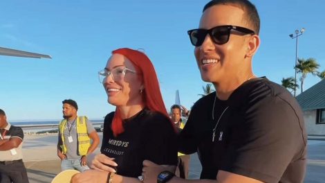 Daddy Yankee junto a su ex esposa
