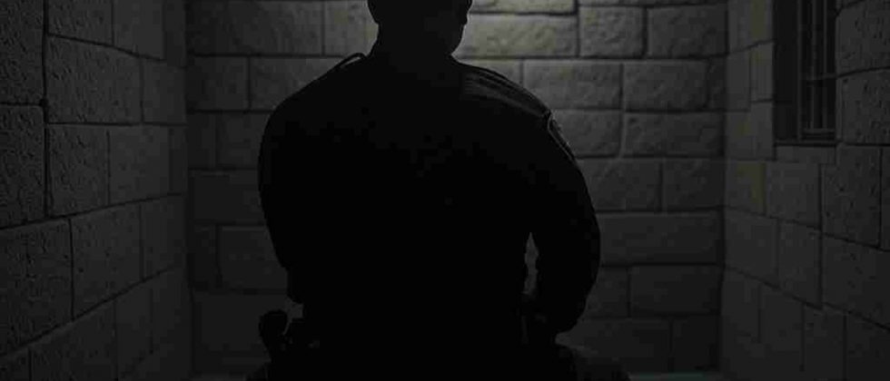 imagen de un policia preso