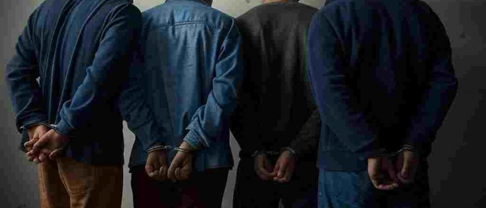 imagen de 4 bandidos detenidos