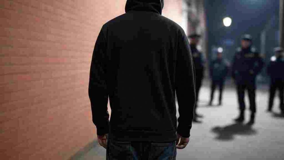 Detenido por la policía