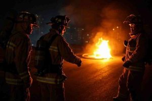 incendio en las mercedes. bomberos controlan llamas