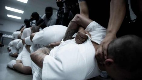 Imagen del Centro de Reclusión en El Salvador. AFP