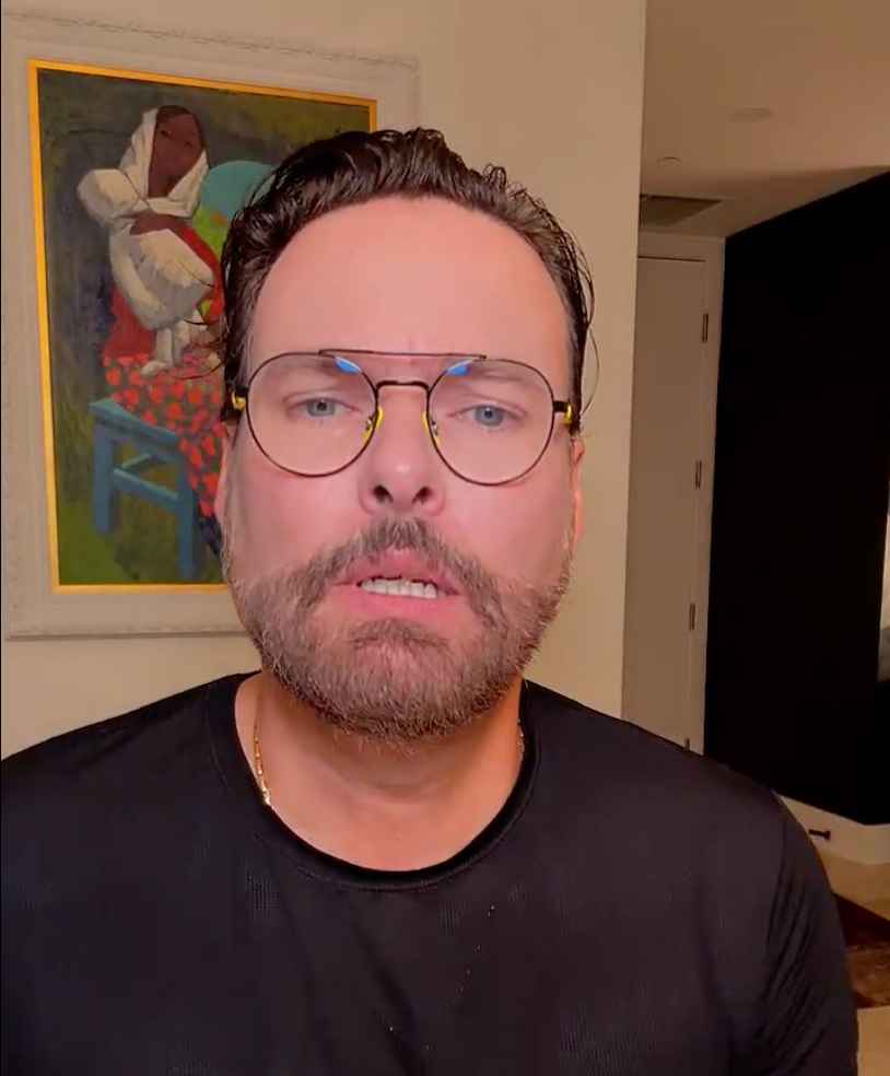 Imagen del video de George Harris donde explicó por live en instagram lo ocurrido en primera persona en Viña del Mar. Chile