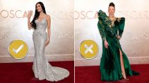 mejor y peor vestidos de los Oscar 2025. Demi Moore brilló con un elegante vestido plateado de lentejuelas, mientras que Laura Blount optó por un diseño verde que no convenció en la alfombra roja.
