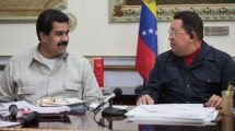 Imagen de Maduro y Chavez