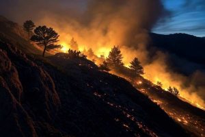 Imagen de un incendio forestal. AI
