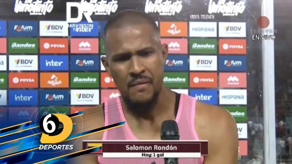 Salomon Rondon llora durante entrevista