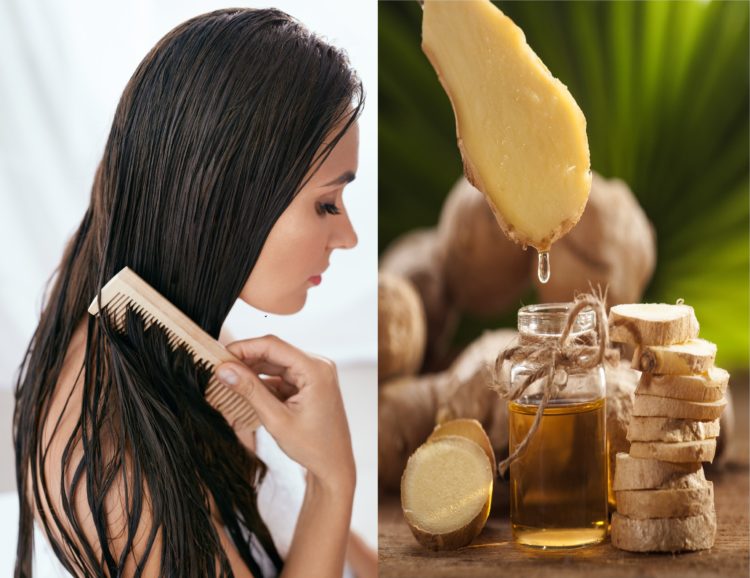 Jengibre para el cabello