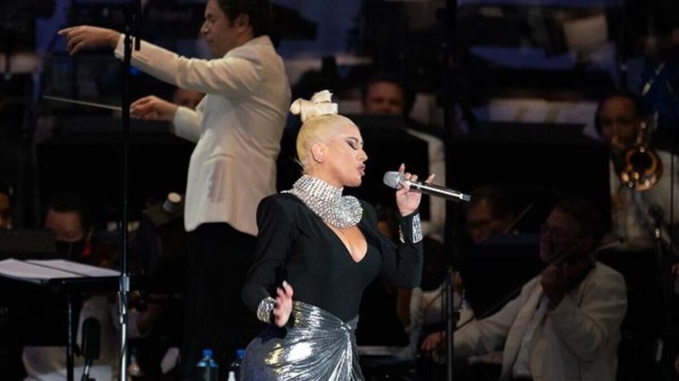 Dudamel y Christina Aguilera
