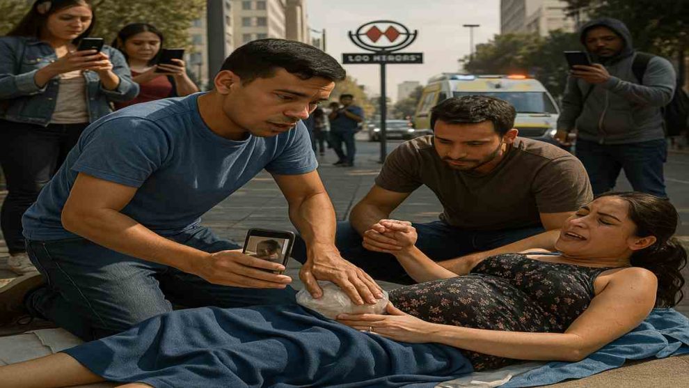 migrante venezolano asistió un parto