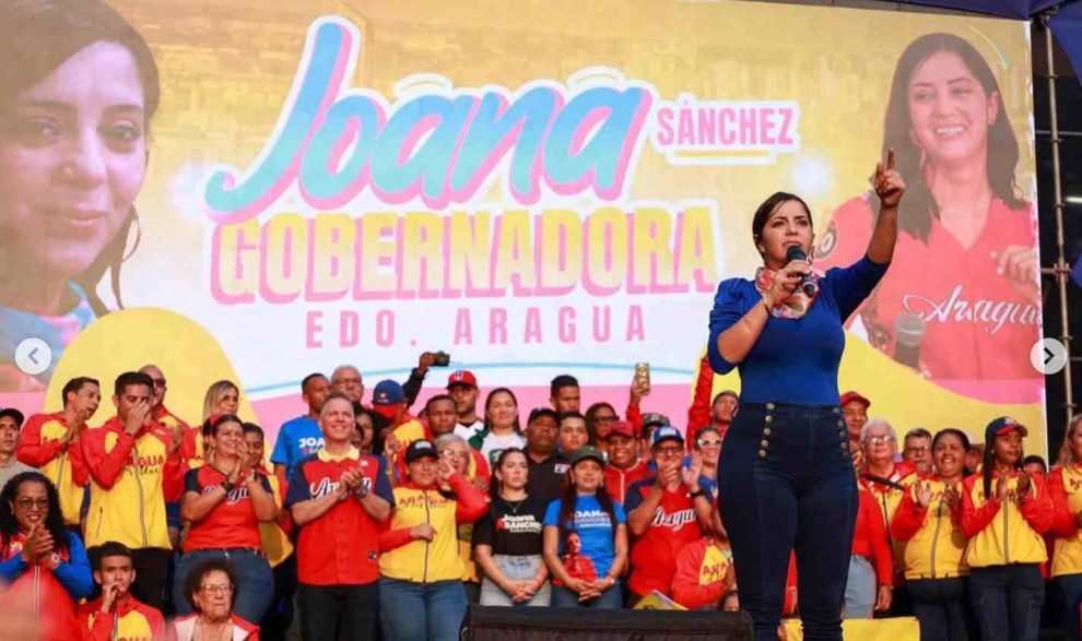 Joana Sánchez cerró campaña en Maracay