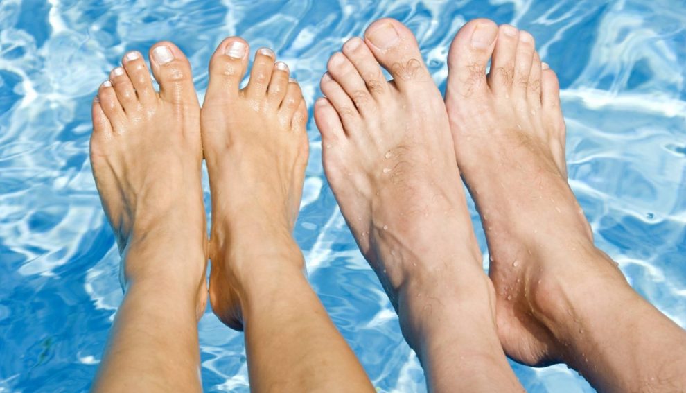 Pies en el agua
