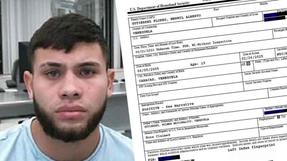 Merwil Gutiérrez acusado de pertenecer al Tren de Aragua