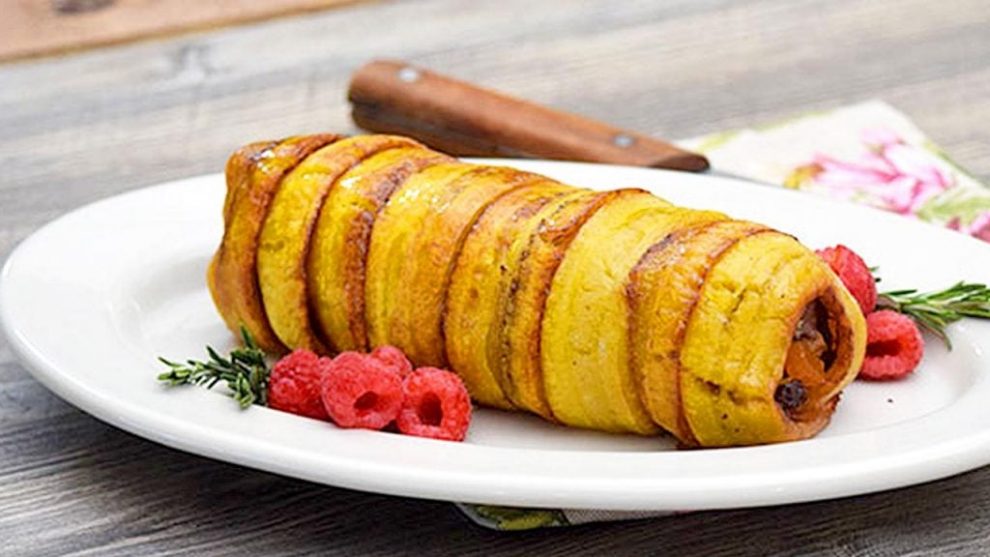 enrrollado de plátano