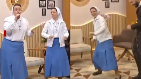 monjas bailando