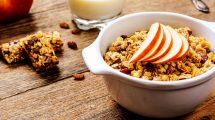 Avena y manzana