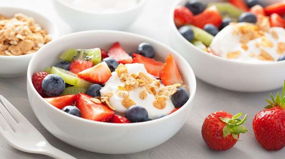 yogur con frutas