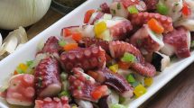 ensalada de papa y pulpo