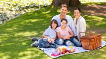 Familia en picnic