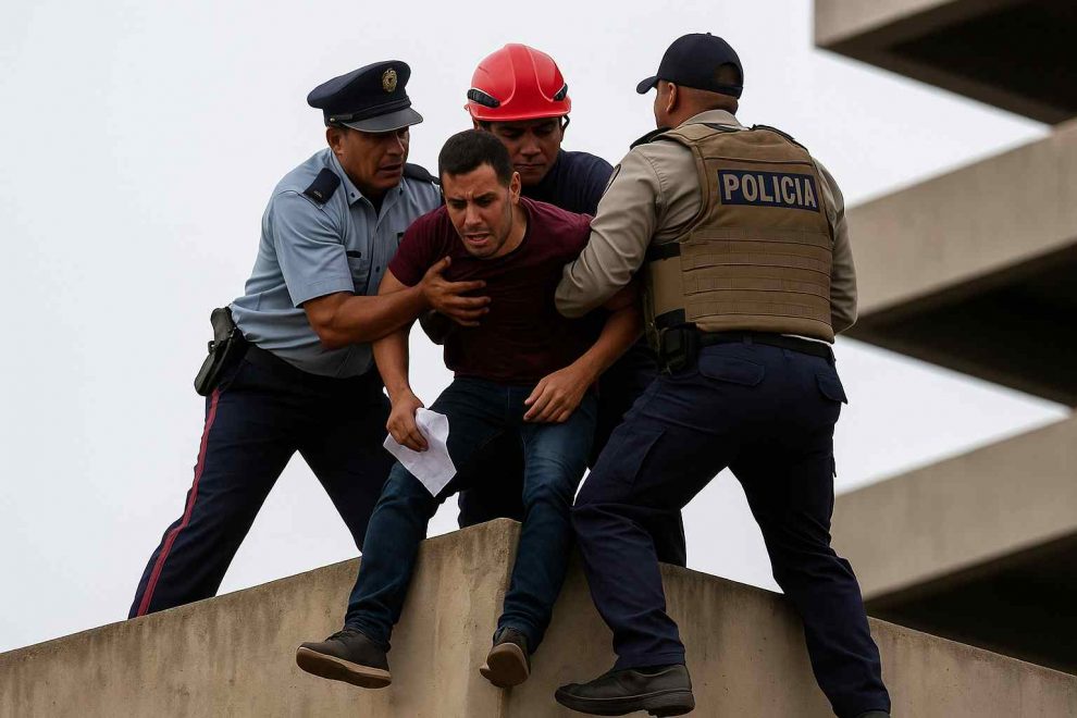 Rescatan a hombre que intentó suicidarse en Centro Comercial del Zulia