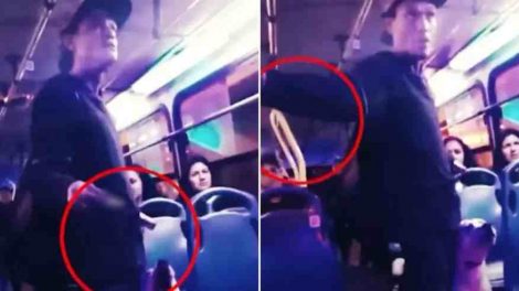 Extranjero exige limosna en bus de Lima