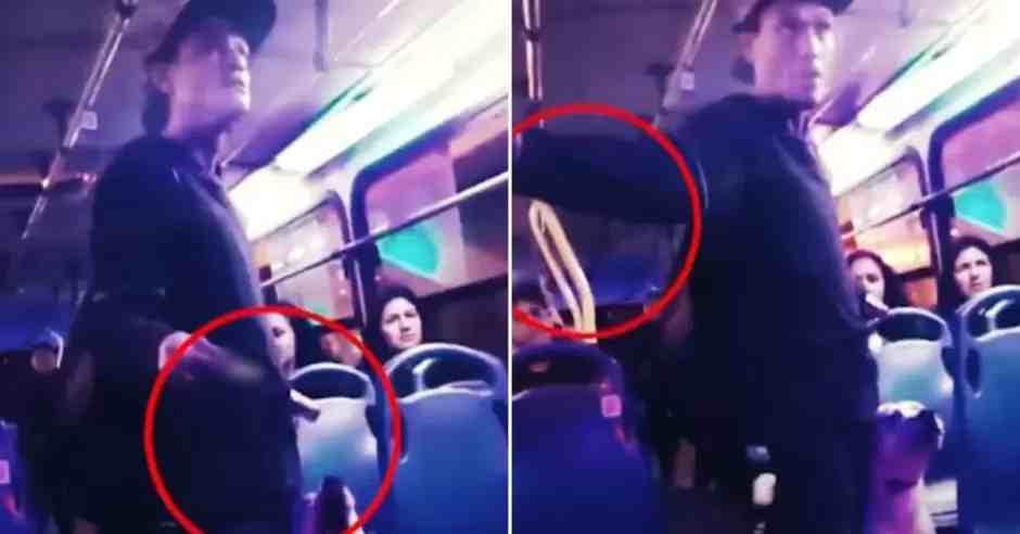 Extranjero exige limosna en bus de Lima