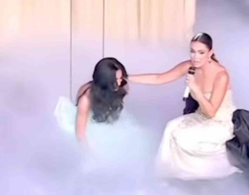 Accidente de Laura Pérez en Miss Universe Latina