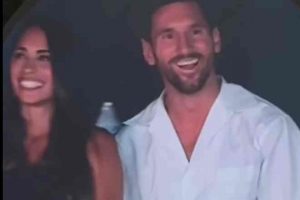 Messi y Antonela Kiss Cam Coldplay