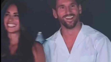 Messi y Antonela Kiss Cam Coldplay