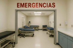 sala de emergencia de un hospital