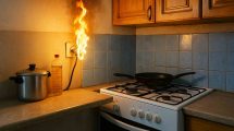 incendio en cocina