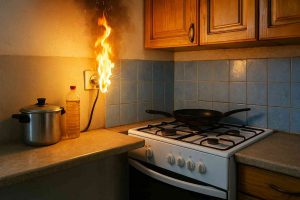 incendio en cocina