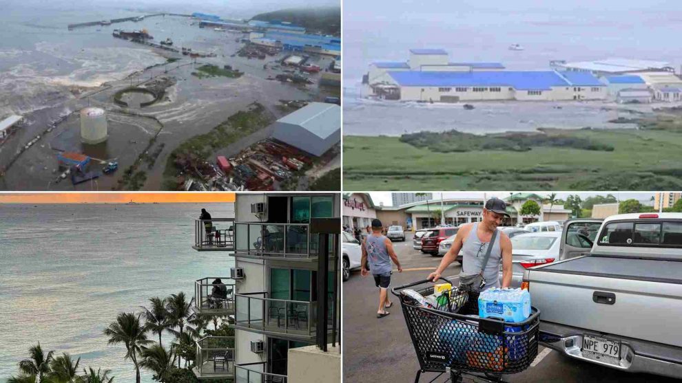 Hawaii Tsunami evacuación