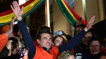 ganador primera vuelta elecciones presidenciales en Bolivia