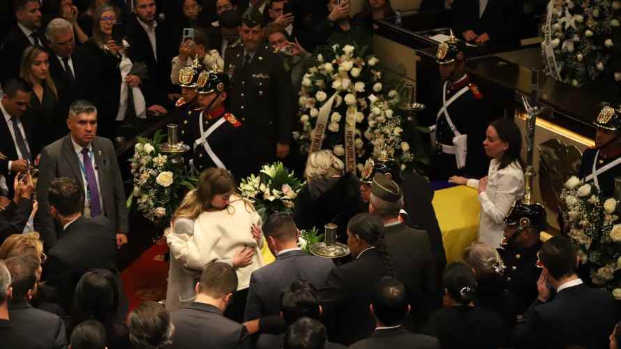 Último adiós a Miguel Uribe Turbay en Colombia