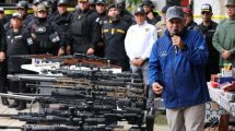 Autoridades informaron la incautación de un arsenal de armas