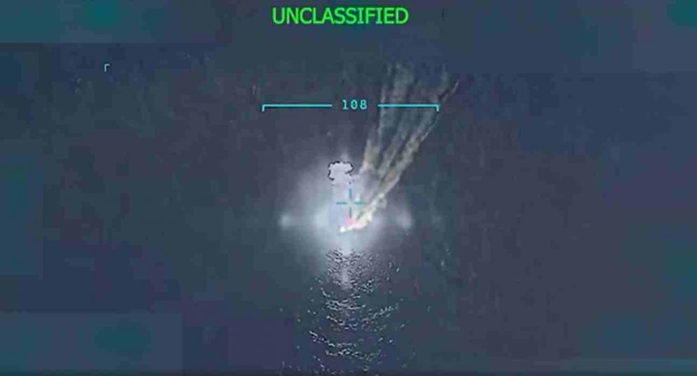 EE. UU. hundió presunta lancha narco