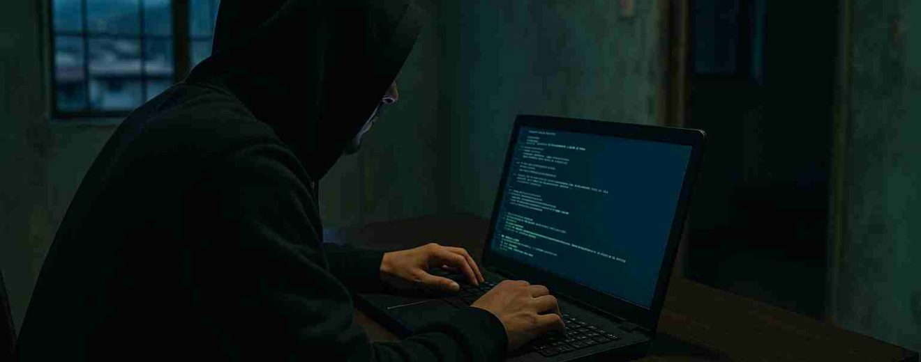 hacker en una casa
